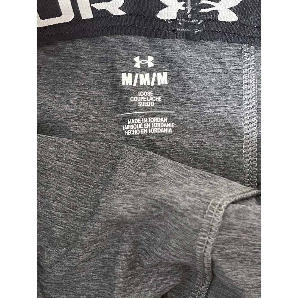 Under Armour Mens HeatGear Loose Fit Athletic Shorts Gray M 6005118